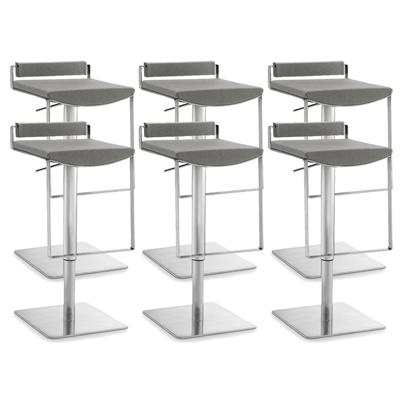 Industria Fabric Bar Stool Modern Low Back Counter Stool for Bristol