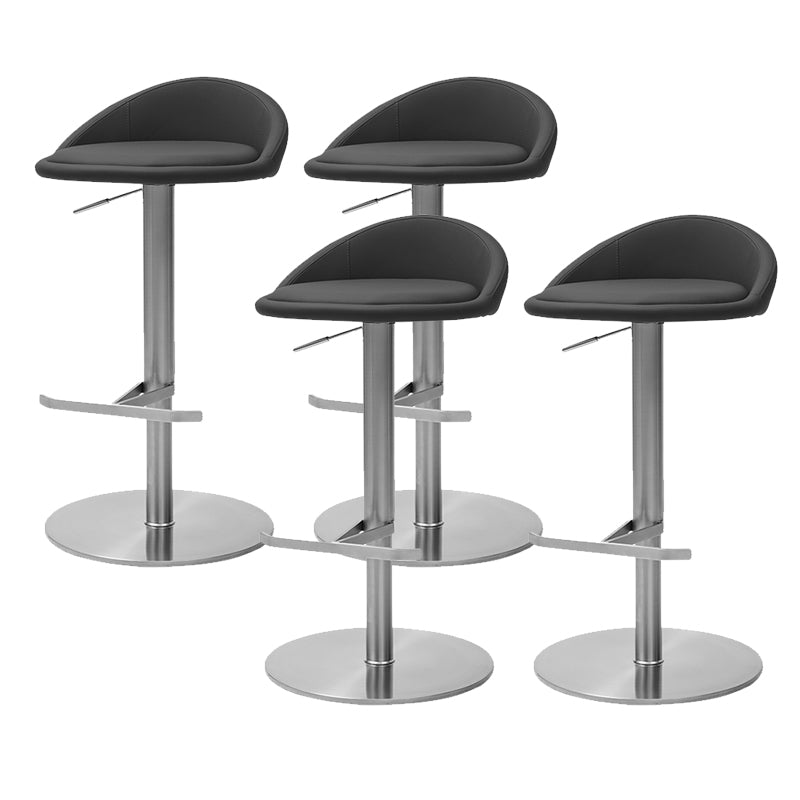 Modern Bar Stool Leather Adjustable Height Counter Stool for Bristol