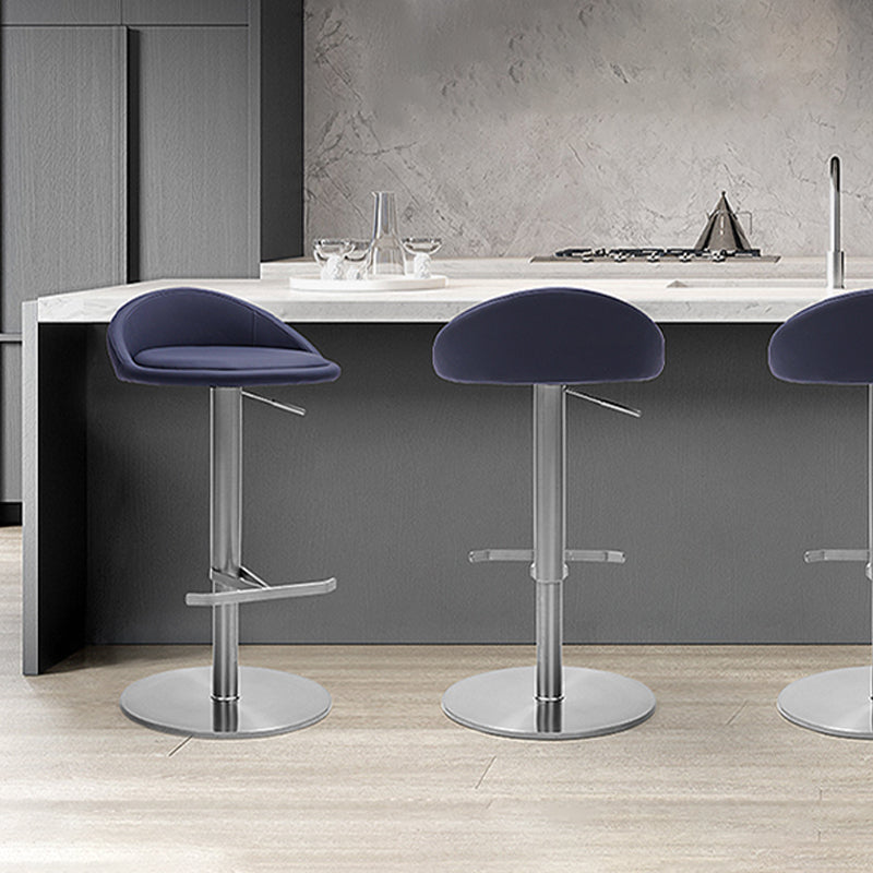 Modern Bar Stool Leather Adjustable Height Counter Stool for Bristol