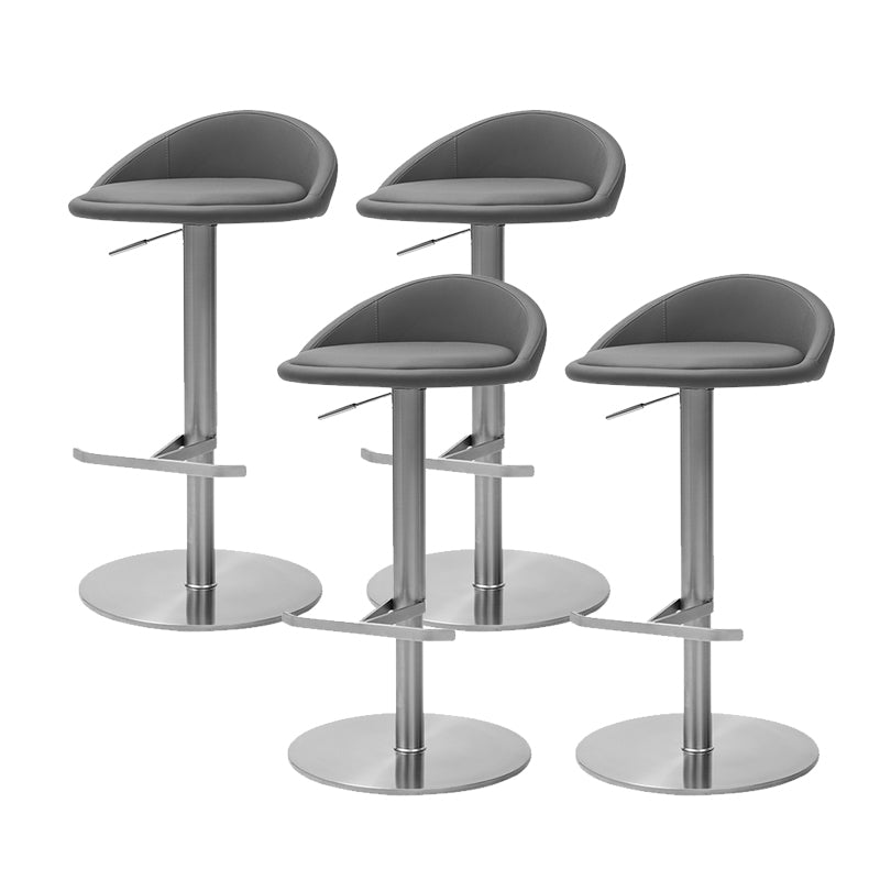 Modern Bar Stool Leather Adjustable Height Counter Stool for Bristol