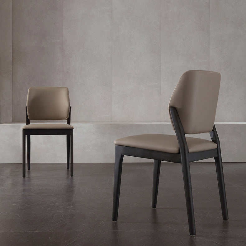 Contemporary Kitchen Dining Side Chair Open Back Dining Side Chair