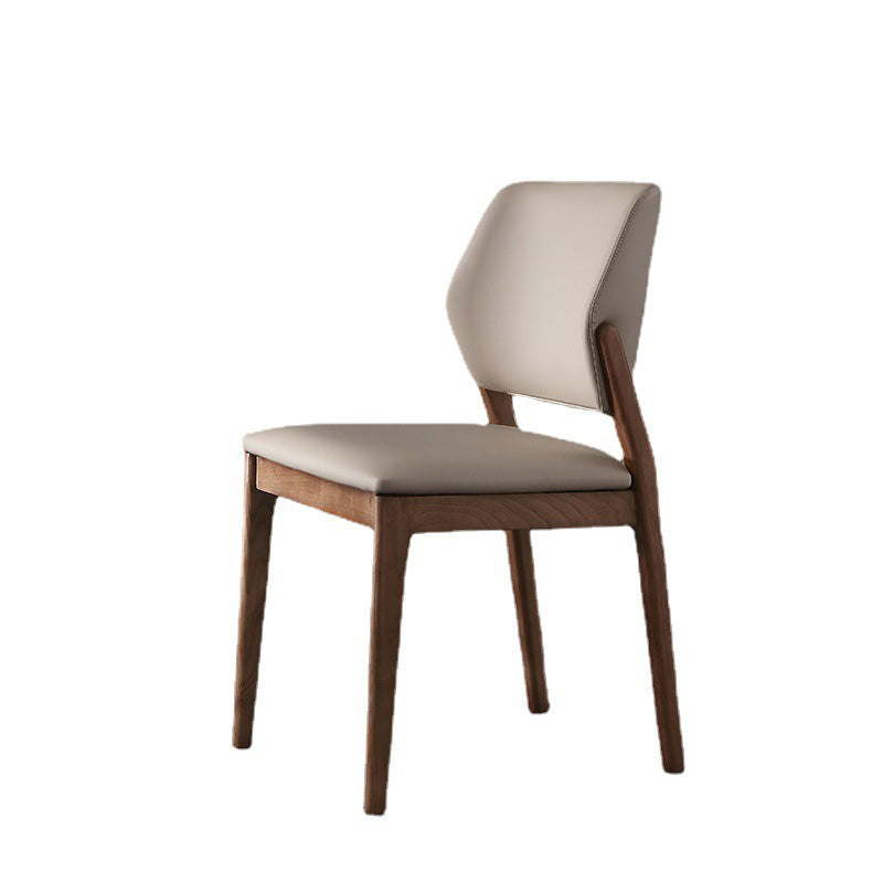 Contemporary Kitchen Dining Side Chair Open Back Dining Side Chair