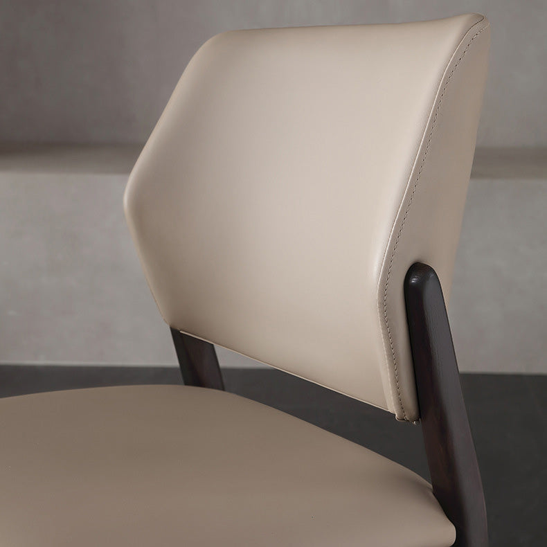 Contemporary Kitchen Dining Side Chair Open Back Dining Side Chair