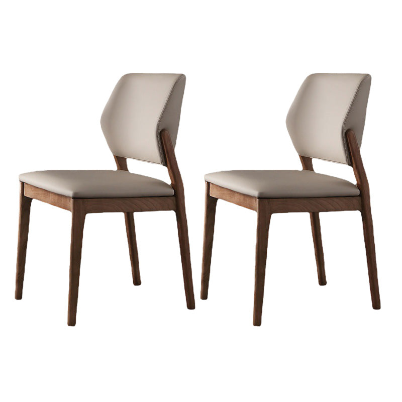 Contemporary Kitchen Dining Side Chair Open Back Dining Side Chair