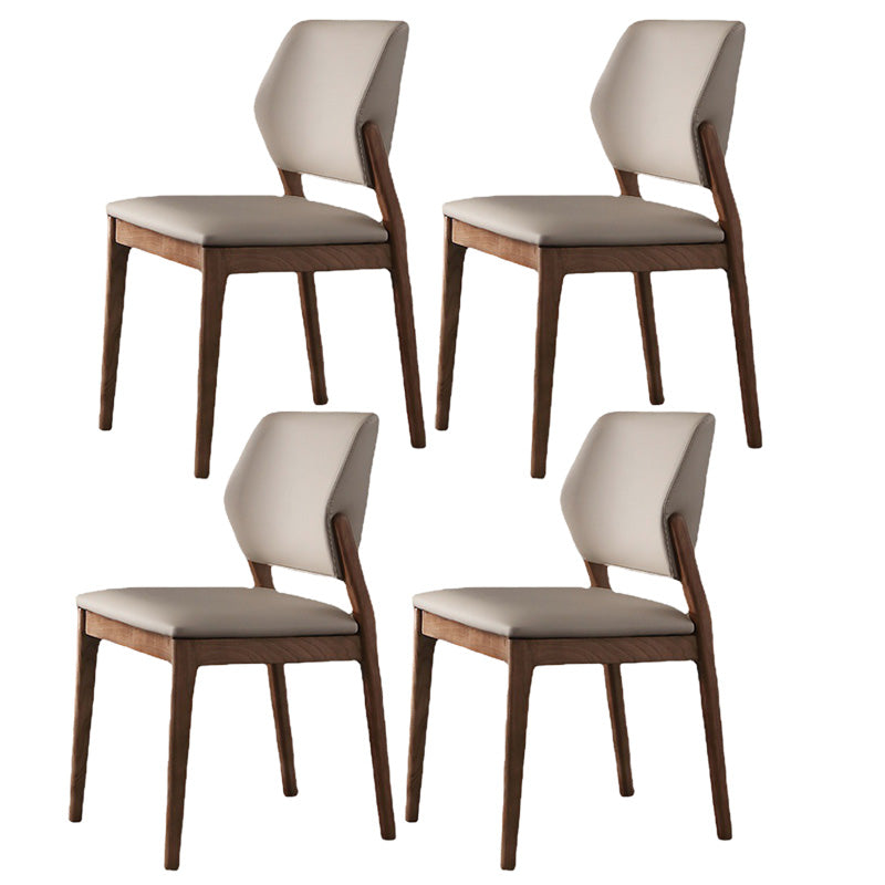 Contemporary Kitchen Dining Side Chair Open Back Dining Side Chair