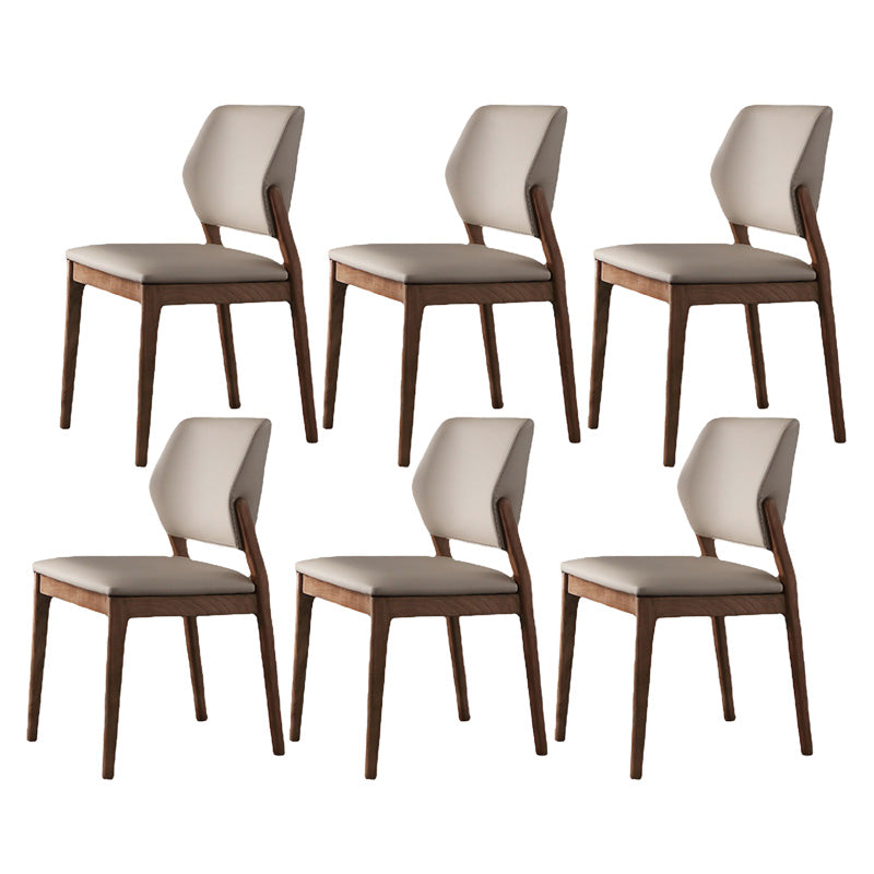 Contemporary Kitchen Dining Side Chair Open Back Dining Side Chair