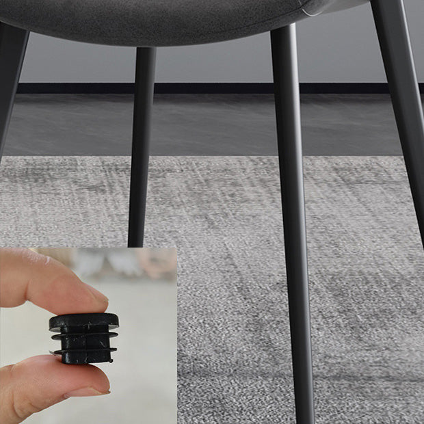 Armless Kitchen Dining Side Chair Faux Leather Parsons Chair