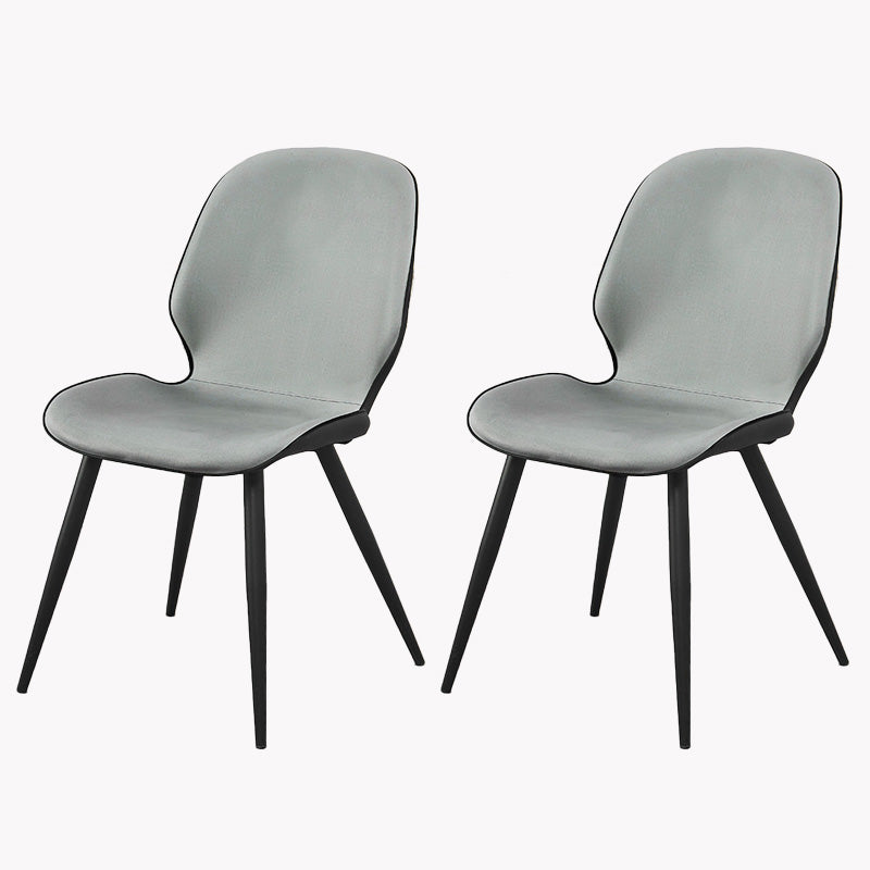 Armless Kitchen Dining Side Chair Industrial Wingback Side Chair