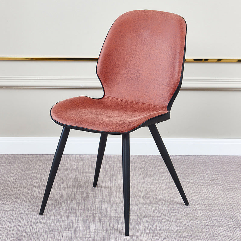 Armless Kitchen Dining Side Chair Industrial Wingback Side Chair