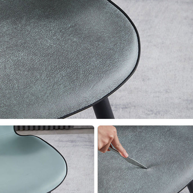 Armless Kitchen Dining Side Chair Industrial Wingback Side Chair