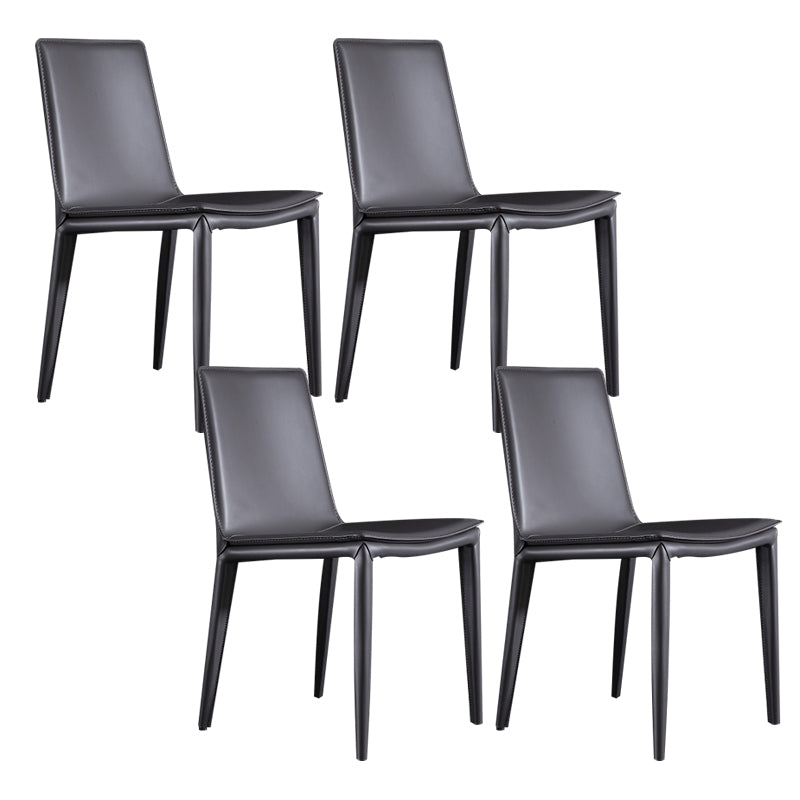 Contemporary Home Side Chair Upholstered Armless Dining Chair