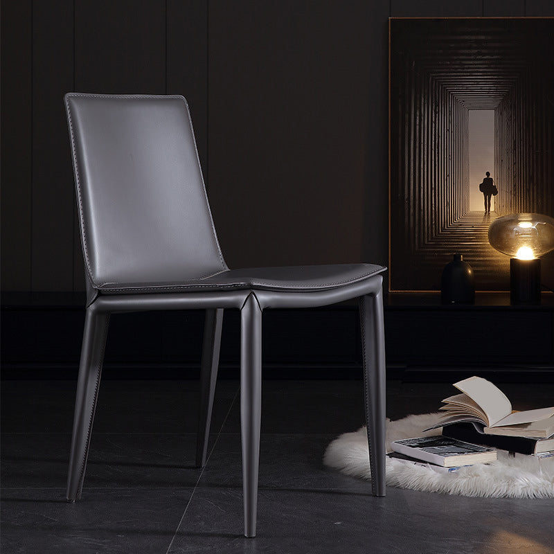 Contemporary Home Side Chair Upholstered Armless Dining Chair