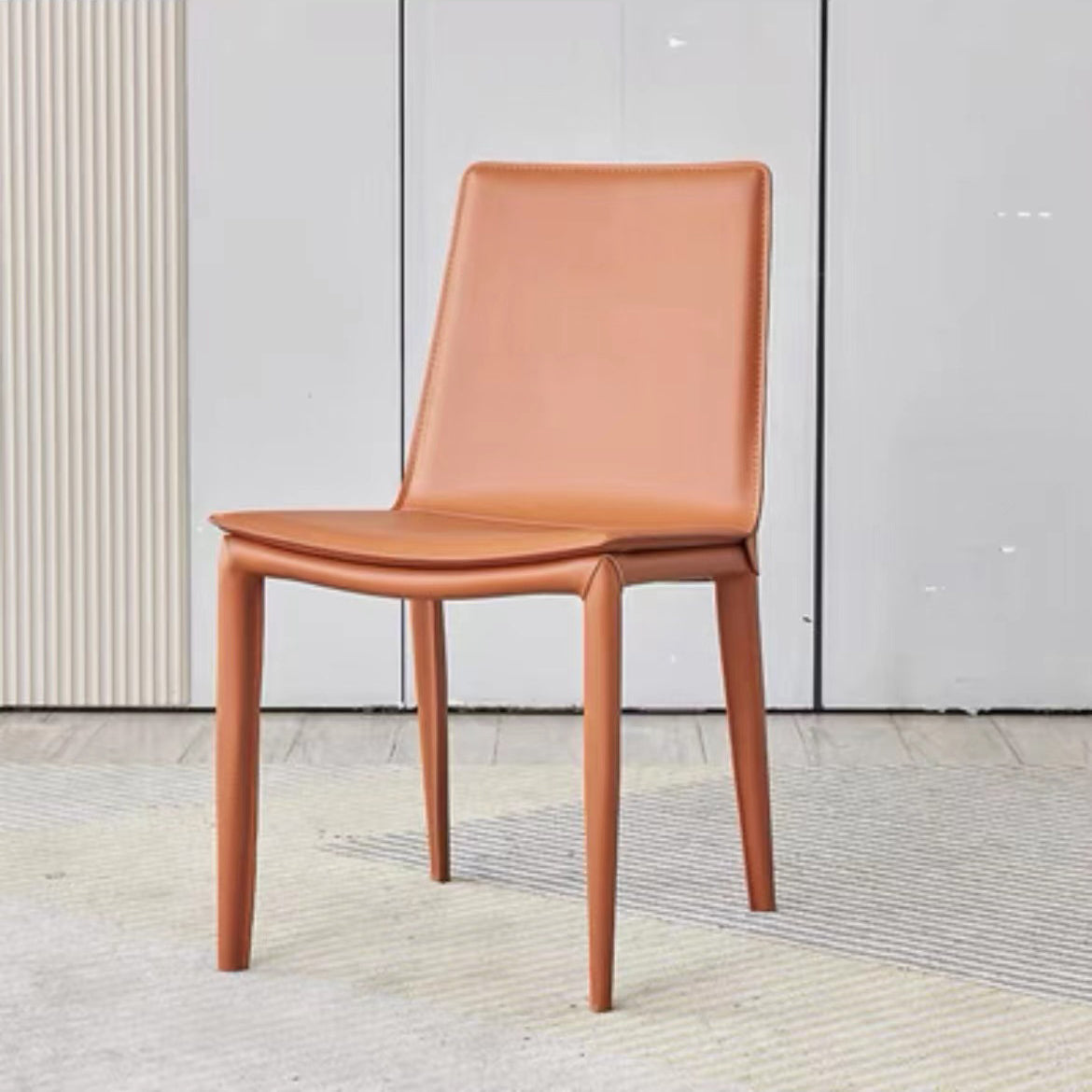 Contemporary Home Side Chair Upholstered Armless Dining Chair