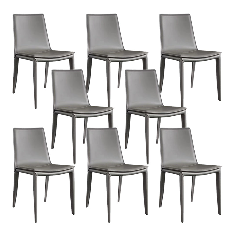Contemporary Home Side Chair Upholstered Armless Dining Chair