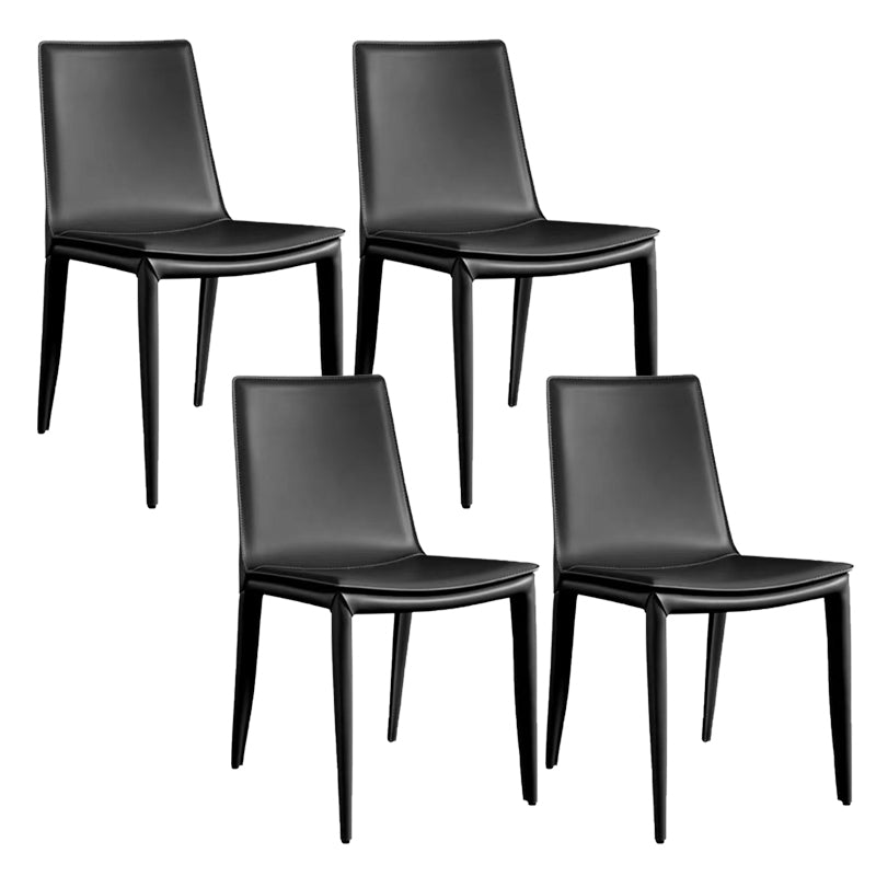 Contemporary Home Side Chair Upholstered Armless Dining Chair