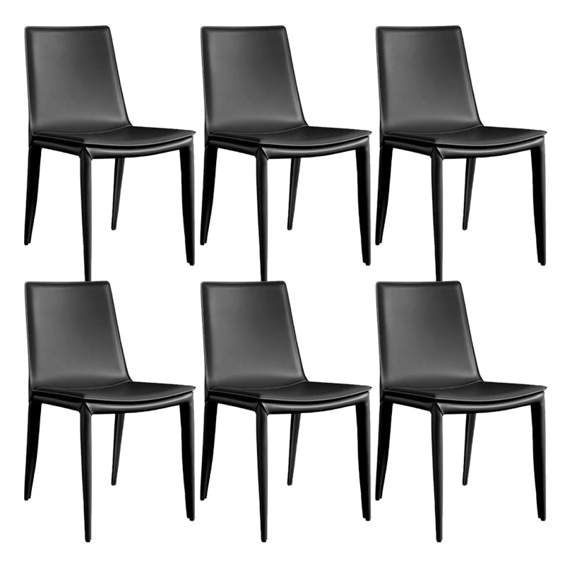 Contemporary Home Side Chair Upholstered Armless Dining Chair