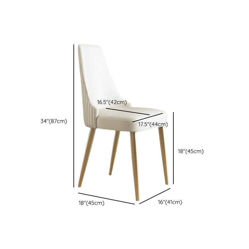 Kitchen Home Glam Chair Armless Dining Chair with Upholstered