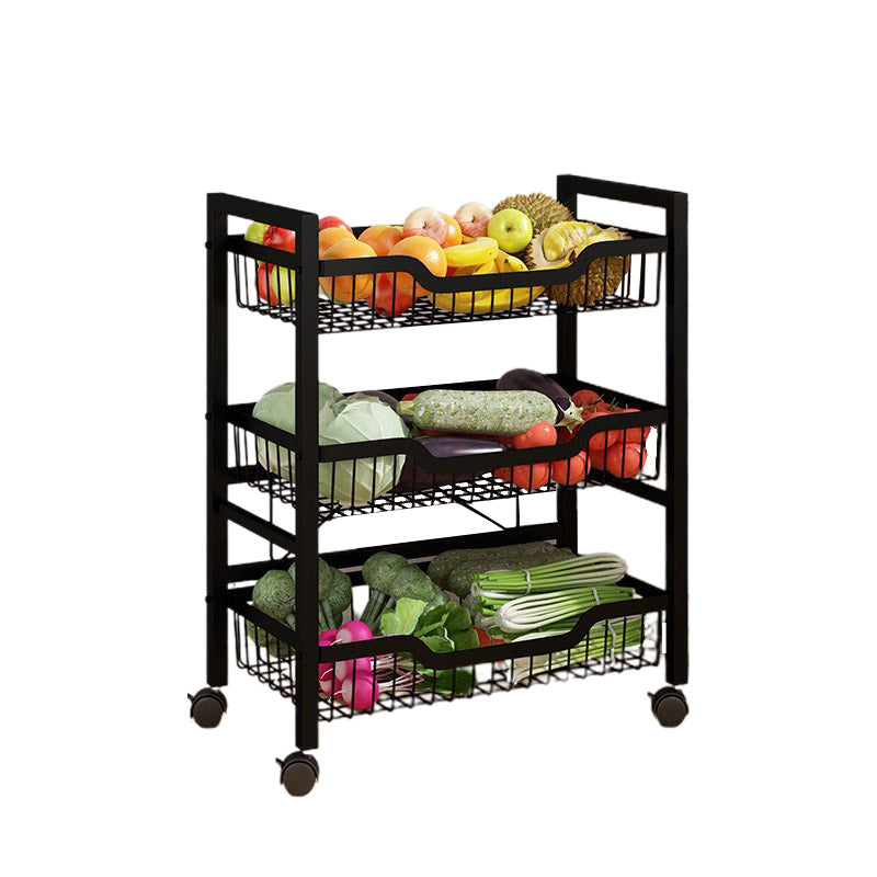 Dining Room Metal Prep Table Open Storage Rectangular Prep Table