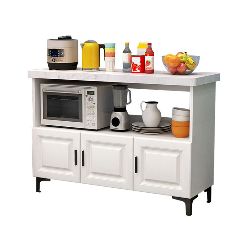 Modern Style Kitchen Island Table Double Sided Cabinet Kitchen Island