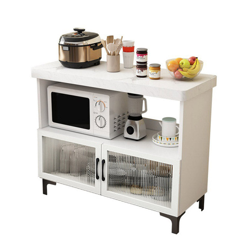 Modern Style Kitchen Island Table Double Sided Cabinet Kitchen Island