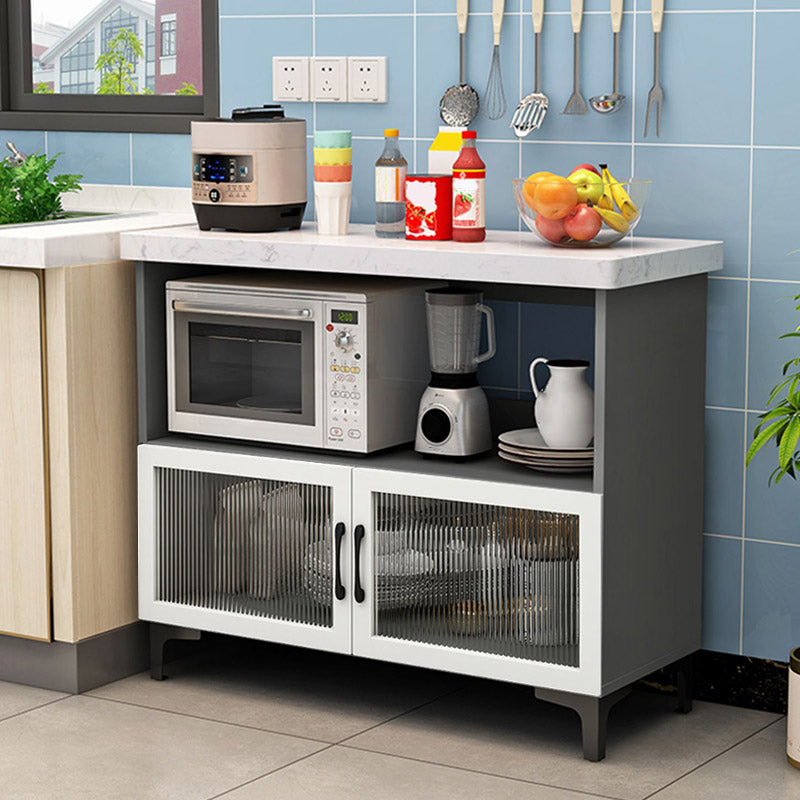 Modern Style Kitchen Island Table Double Sided Cabinet Kitchen Island