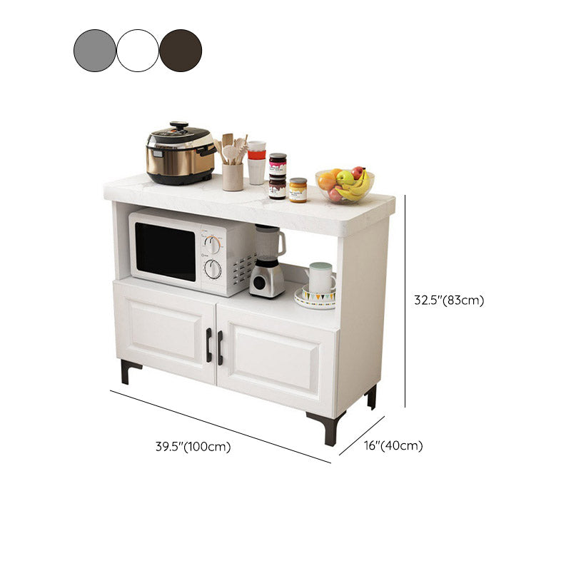 Modern Style Kitchen Island Table Double Sided Cabinet Kitchen Island