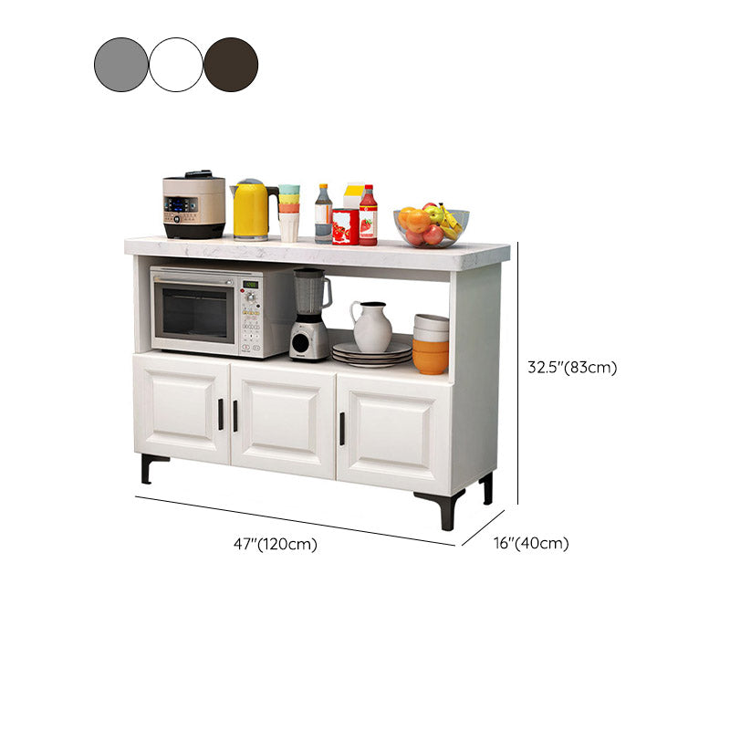 Modern Style Kitchen Island Table Double Sided Cabinet Kitchen Island