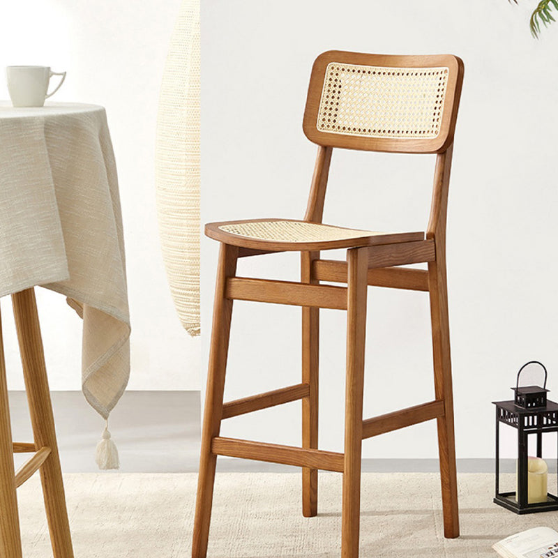 Modern Style Bar Stool Solid Wood Counter Stool for Living Room