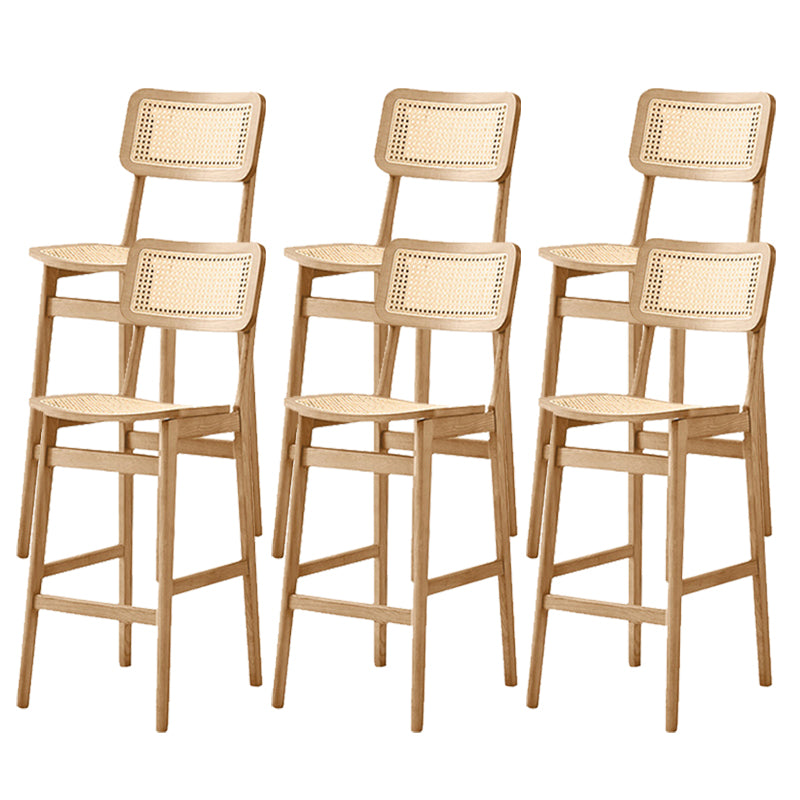 Modern Style Bar Stool Solid Wood Counter Stool for Living Room