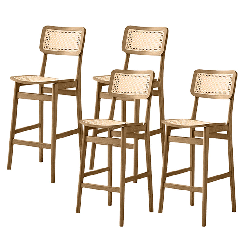 Modern Style Bar Stool Solid Wood Counter Stool for Living Room
