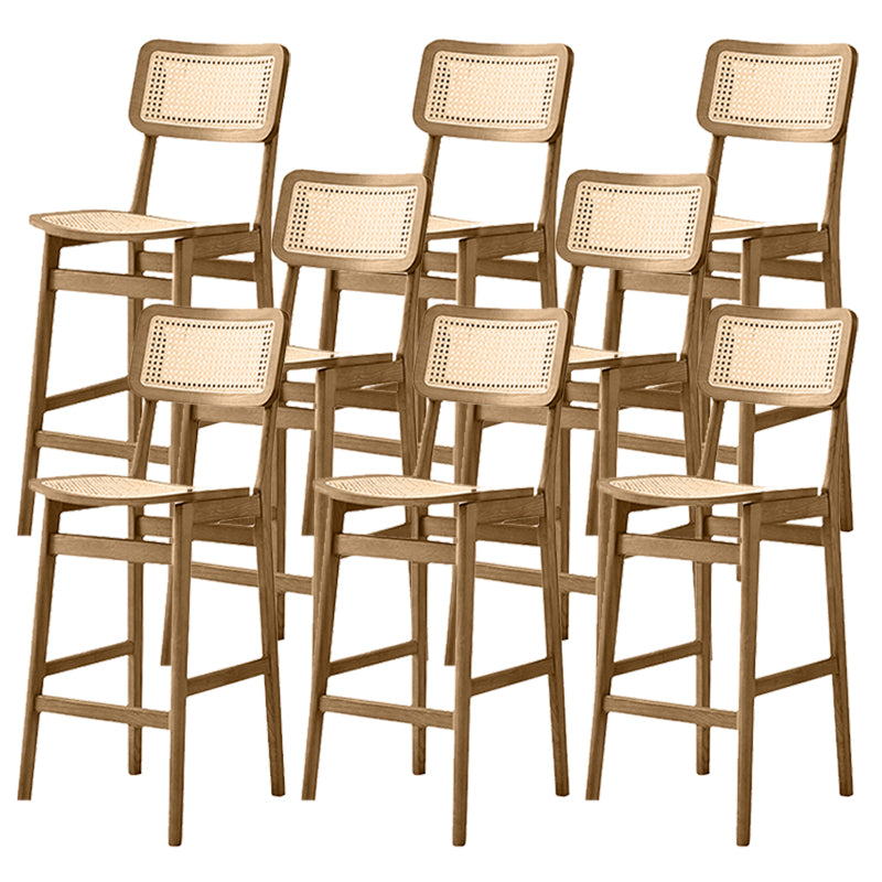 Modern Style Bar Stool Solid Wood Counter Stool for Living Room