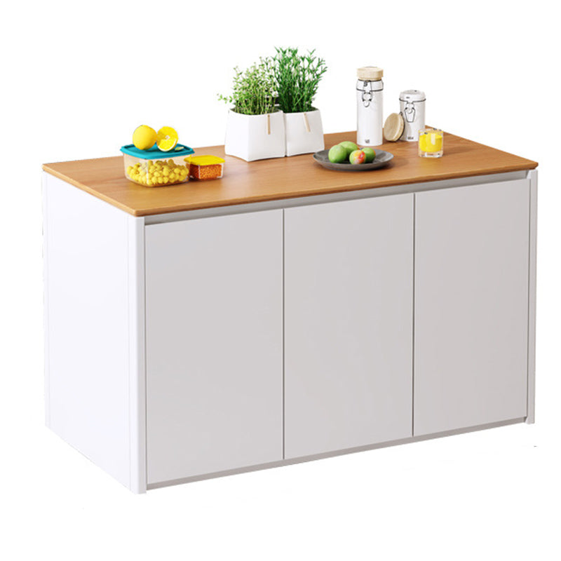 Home Dining Kitchen Island Table Modern Rectangular Kitchen Island