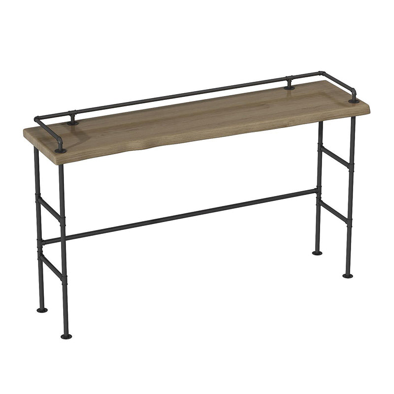 Modern 1/3/4 Pieces Bar Table Set Rectangle Pine Wood Counter Table with High Stools