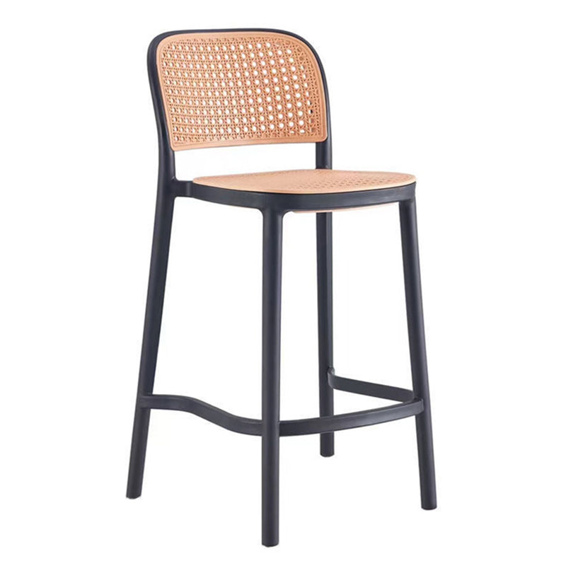 Plastic Bar Stool Industrial Backrest Stackable Counter Stool for Bristol