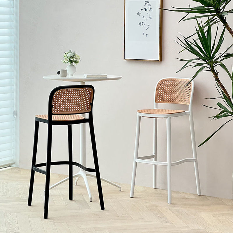 Plastic Bar Stool Industrial Backrest Stackable Counter Stool for Bristol