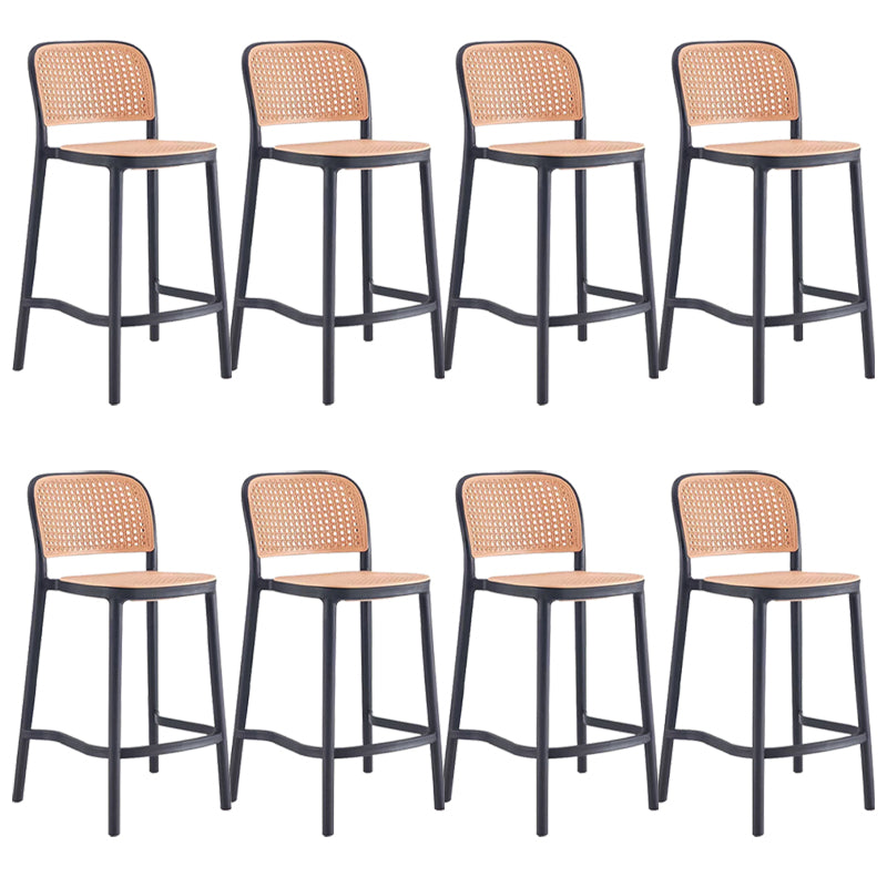 Plastic Bar Stool Industrial Backrest Stackable Counter Stool for Bristol