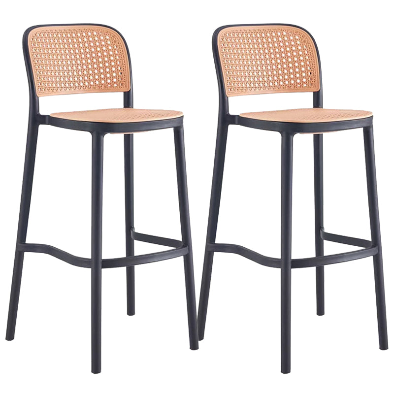 Plastic Bar Stool Industrial Backrest Stackable Counter Stool for Bristol