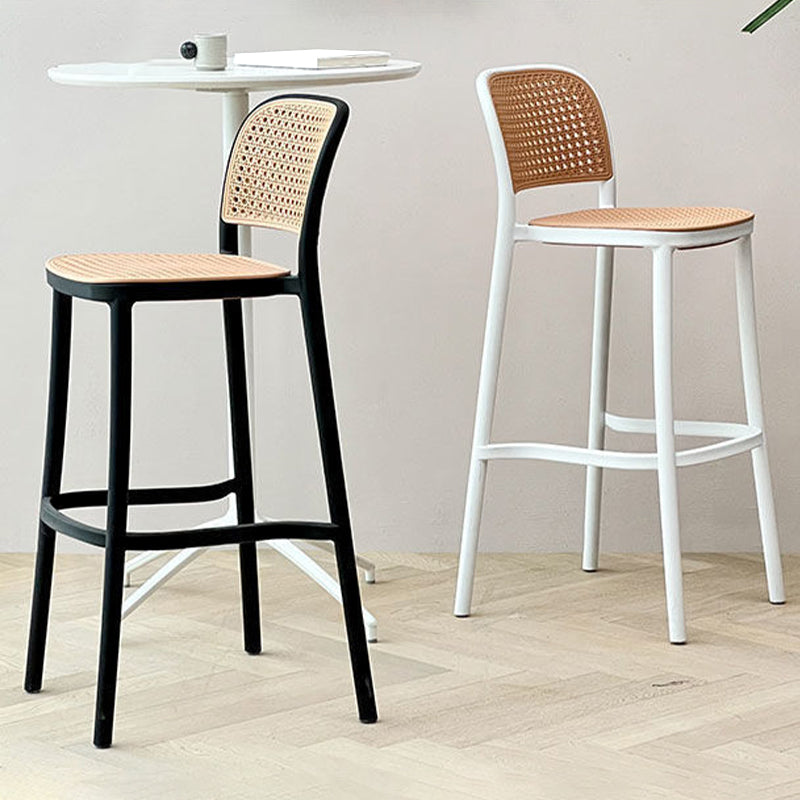 Plastic Bar Stool Industrial Backrest Stackable Counter Stool for Bristol