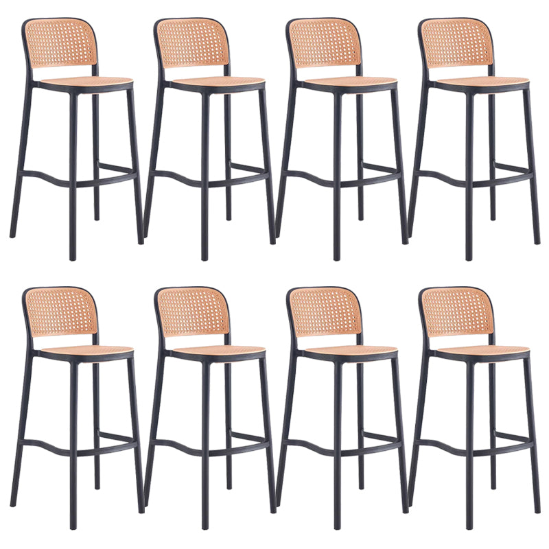Plastic Bar Stool Industrial Backrest Stackable Counter Stool for Bristol