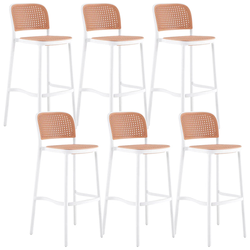 Plastic Bar Stool Industrial Backrest Stackable Counter Stool for Bristol