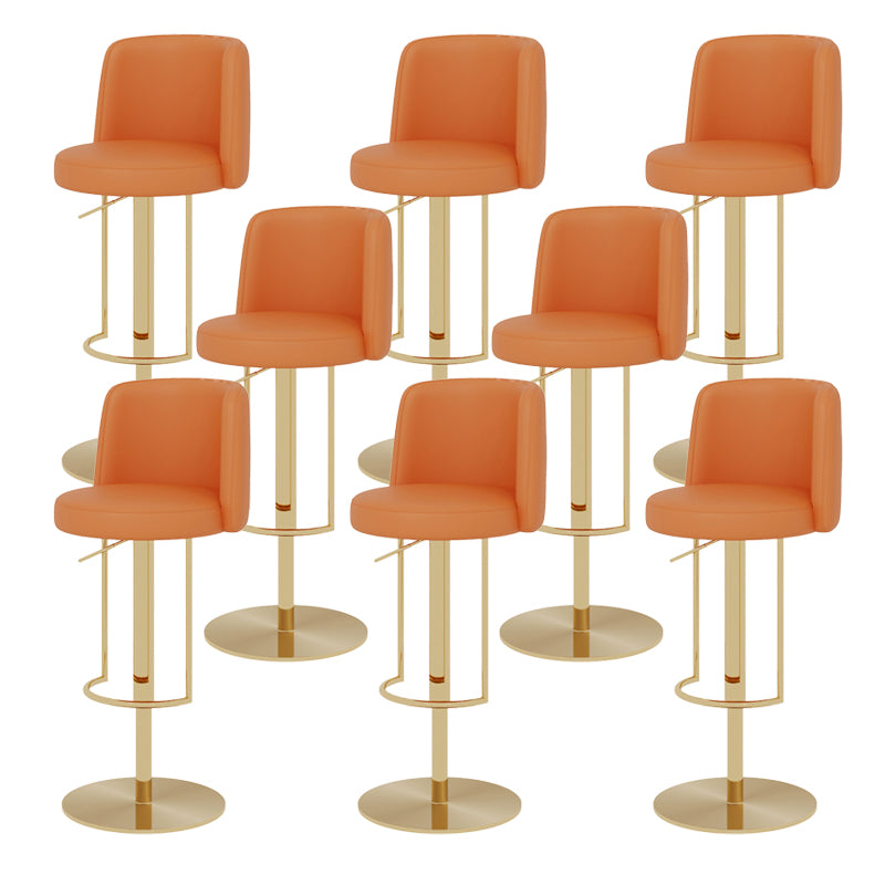 Adjustable Height Bar Stool Leather Backrest Counter Stool for Bristol