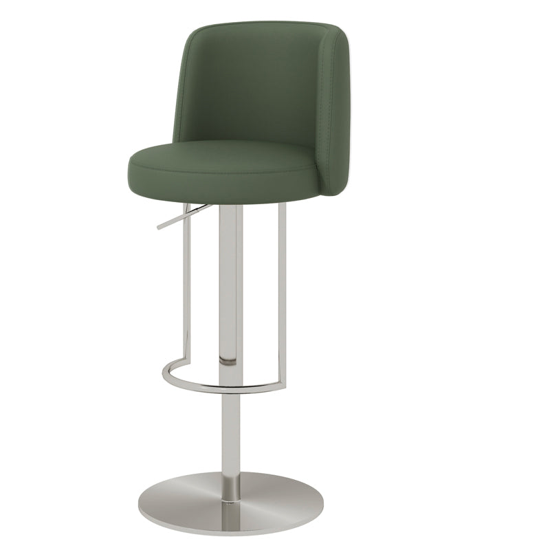 Adjustable Height Bar Stool Leather Backrest Counter Stool for Bristol