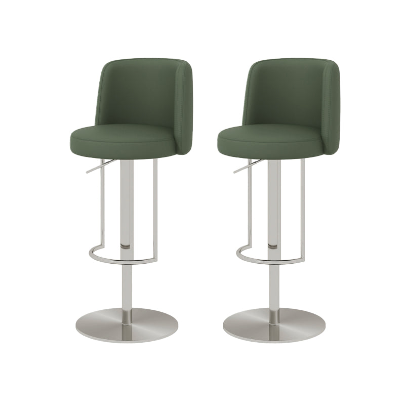 Adjustable Height Bar Stool Leather Backrest Counter Stool for Bristol