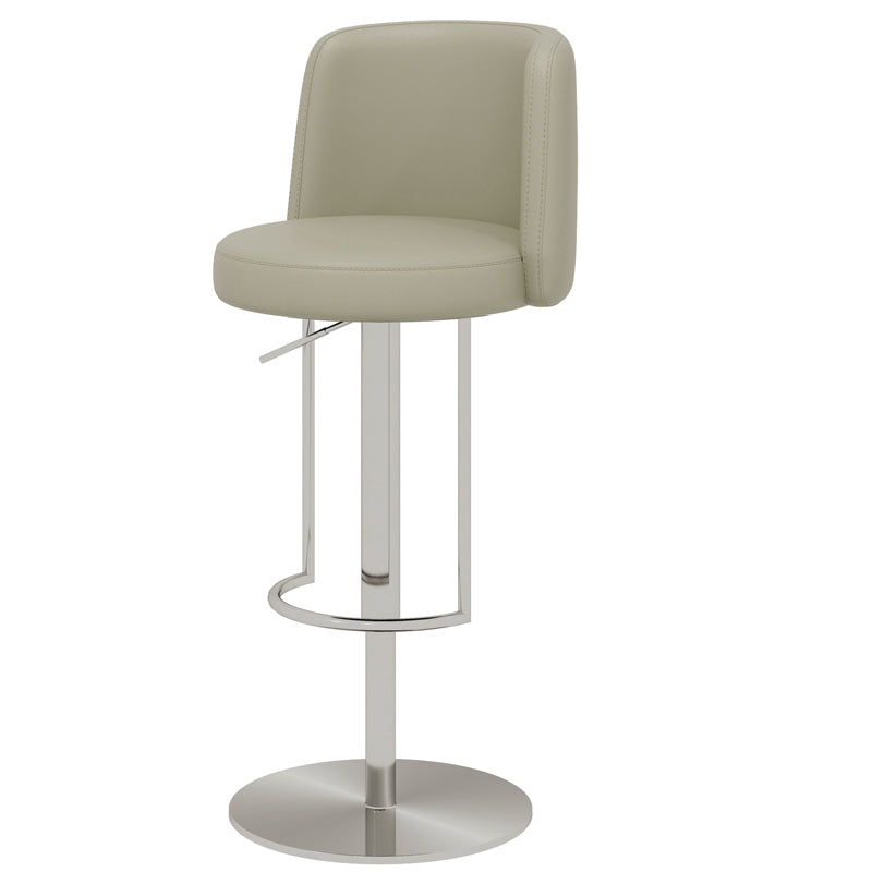 Adjustable Height Bar Stool Leather Backrest Counter Stool for Bristol