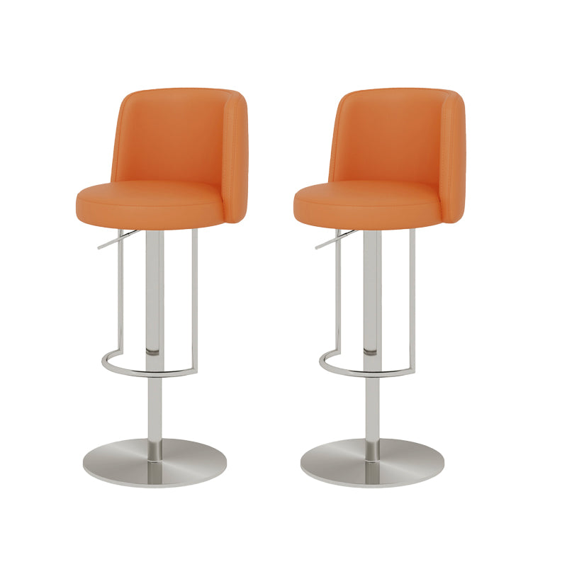 Adjustable Height Bar Stool Leather Backrest Counter Stool for Bristol