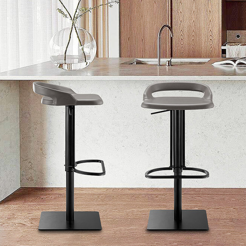 Industrial Leather Bar Stool Backrest Adjustable Counter Stool for Bristol
