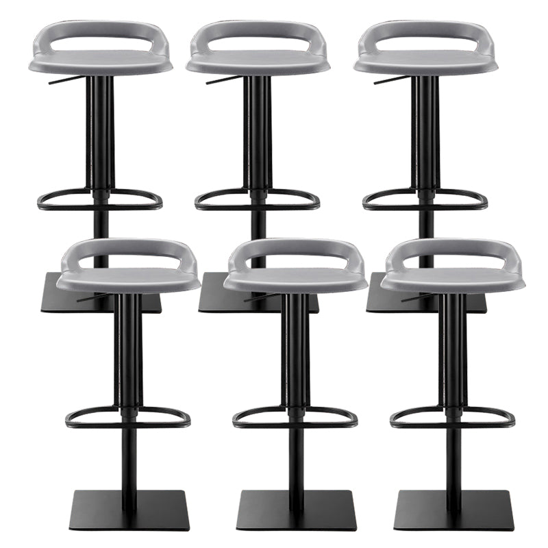 Industrial Leather Bar Stool Backrest Adjustable Counter Stool for Bristol
