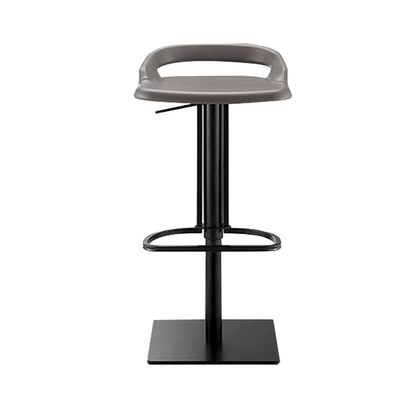 Industrial Leather Bar Stool Backrest Adjustable Counter Stool for Bristol
