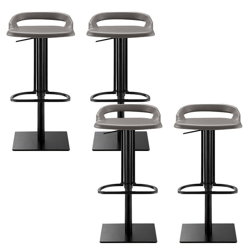 Industrial Leather Bar Stool Backrest Adjustable Counter Stool for Bristol