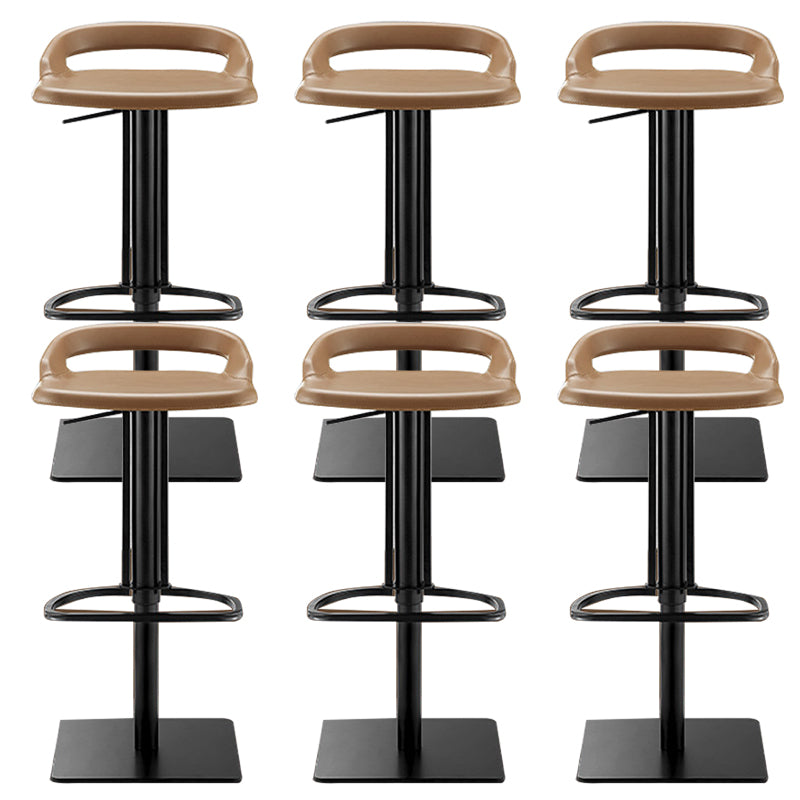 Industrial Leather Bar Stool Backrest Adjustable Counter Stool for Bristol